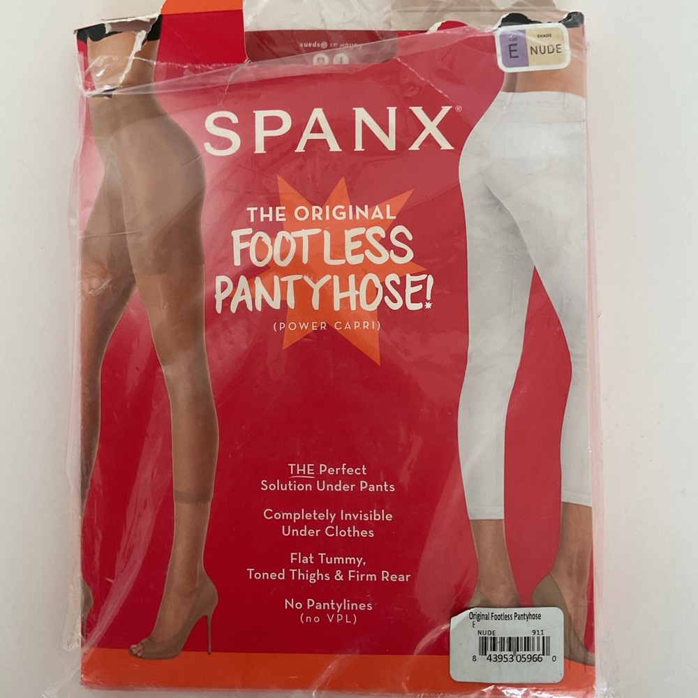 SPANX Originals Footless Pantyhose Capri Shapewear size E  NWT size 2X